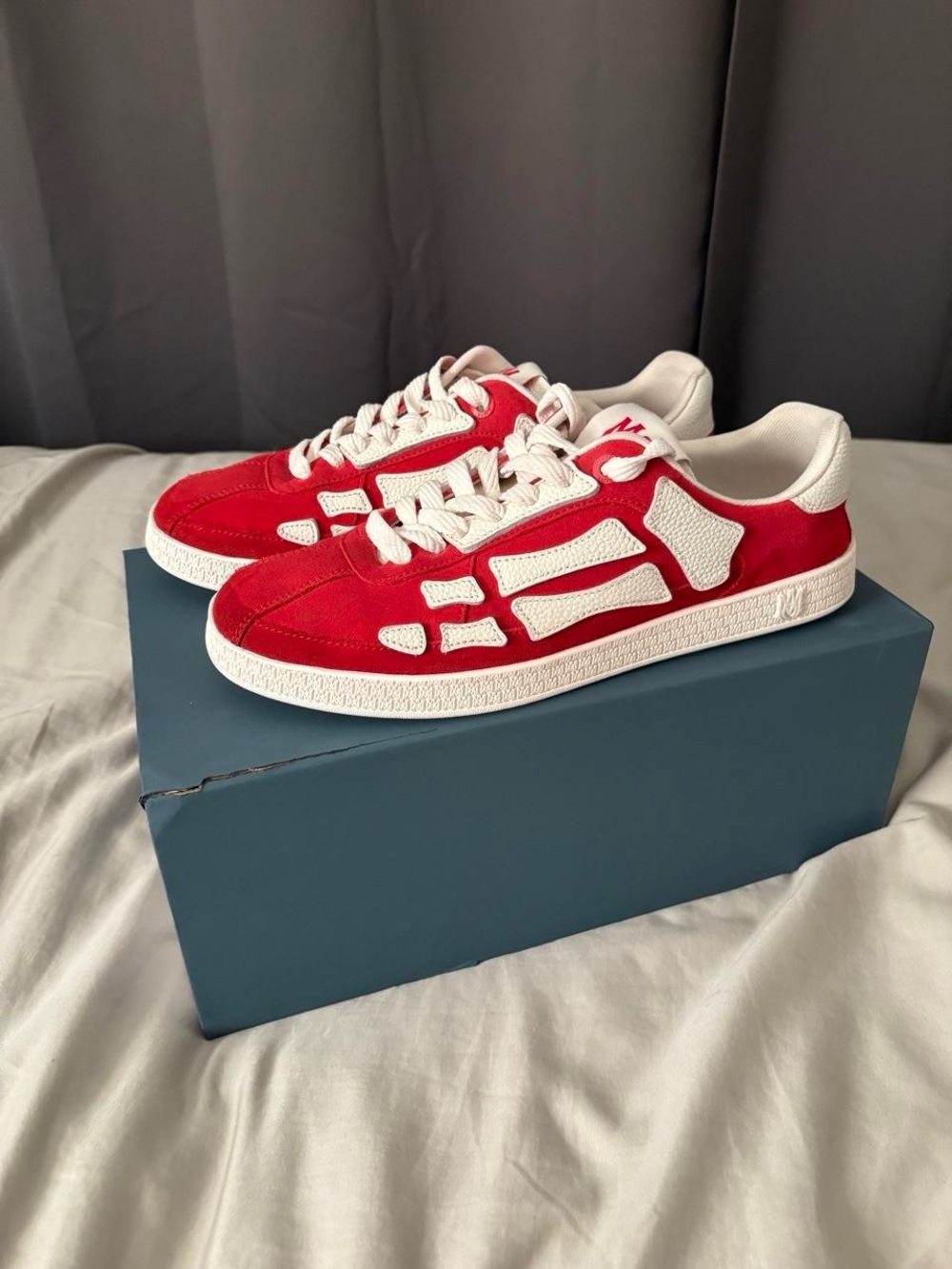 Amiri Red Pacific Bone Sneaker